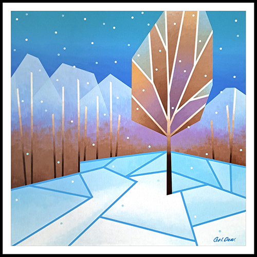 Winter Peace contemporary painting by Denys Golden